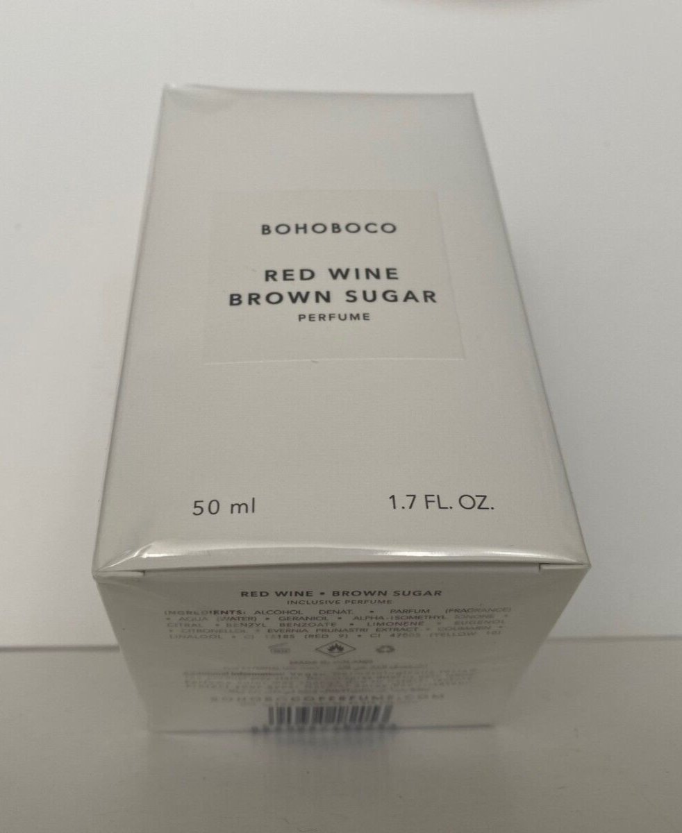 Red Wine Brown Sugar Bohoboco 50 ml Perfume spray new in sealed box !