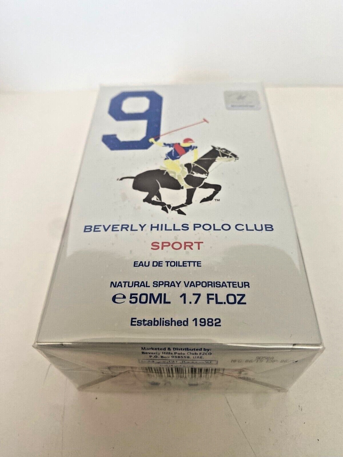 Beverly Hills Polo Club Sport 9 Eau de Toilette spray 50 ml new in sea