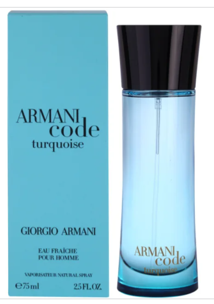 Armani Code Turquoise pour Homme Giorgio Armani 75 ml Eau Fraiche new