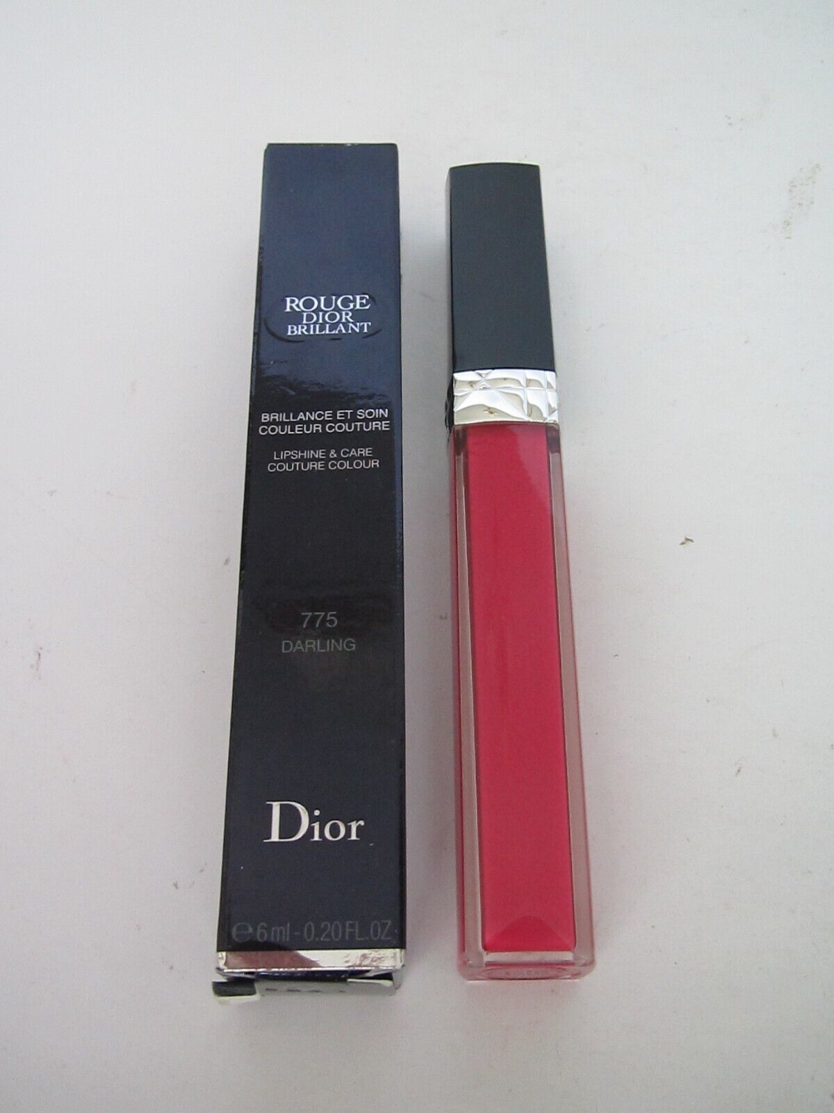 ROUGE DIOR 775 BRILLANT LIPSHINE & CARE COUTURE COLOR 6 ml new in box