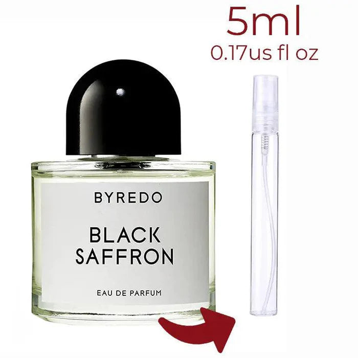 Black Saffron Byredo for women and men 5 ml Decant Fragrance Samples